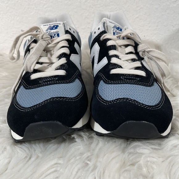 New Balance 574 Grey/Black Marathon Running Shoes ML574HF2 Size 8 New - Picture 6 of 16